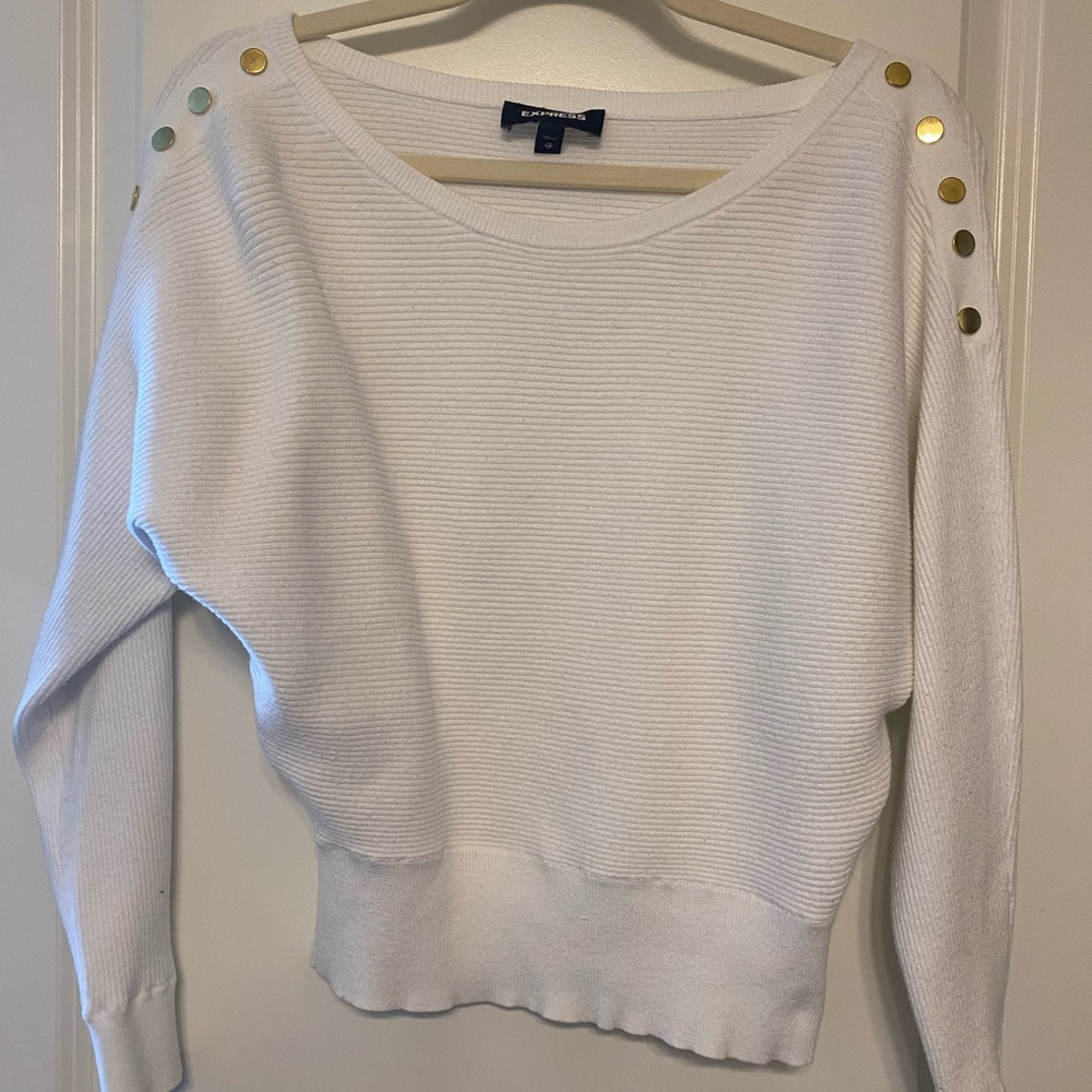 White Express sweater